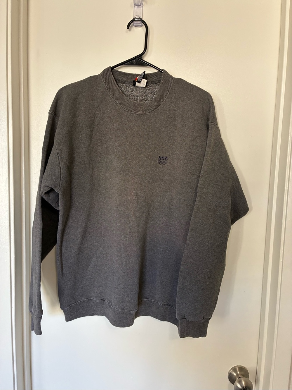 Vintage 1990s USA Olympics Crewneck Sweatshirt in Grey Size L Pullover Athletic